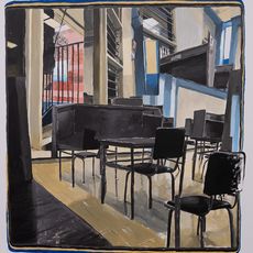 La biblioteca, un jueves 31 de julio, en seis diferentes vistas