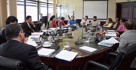 El Consejo Universitario recibió en el plenario a representantes del PAIS y del Sindéu para escuchar sus planteamientos. (Foto: Andrea Jiménez)