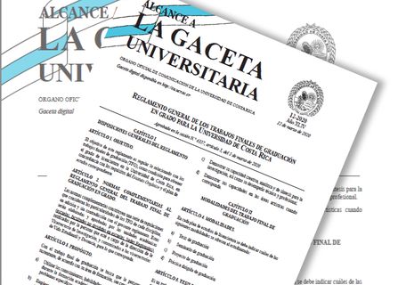 El nuevo Reglamento fue publicado en el Alcance a La Gaceta Universitaria 12-2020. (Foto: Andrea Jiménez)