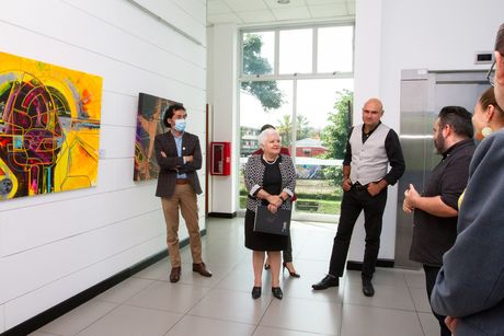 La exposiciones de la Galería del Consejo Universitario se  realizan de manera física y virtual. (Foto: Andrea Jiménez, CU)