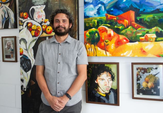 Pablo Bonilla Elizondo, artista costarricense. (Foto: Andrea Jiménez)